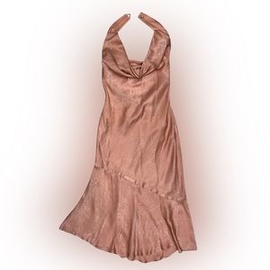 Beautiful dress silk satin handmade